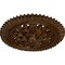 Ekena Millwork York Ceiling Medallion (Fits Canopies up to 3 5/8"), 21 5/8"OD x 2 1/2"P, Root Beer Crackle CM21YORBC - alternate 2